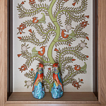 Обои с вышивкой ручной работы Fyodor Original colourway on linen варинант исполнения - 1 | Loft Concept в Красноярске