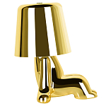 Настольная лампа фигурная цвета золото с гладким абажуром Высота 16 см Sophia варинант исполнения - 4 | Loft Concept в Красноярске