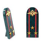 Сувенир Погон МВД из натурального камня змеевик Souvenir Epaulets варинант исполнения - 7 | Loft Concept в Красноярске