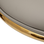 Стул бежевый из экокожи на золотых ножках Attribute of Elegance варинант исполнения - 3 | Loft Concept в Красноярске