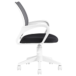 Офисное кресло с основанием из белого пластика Desk chairs Black варинант исполнения - 3 | Loft Concept в Красноярске