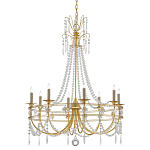 Люстра с декором из прозрачных бусин Glowing Crystals варинант исполнения - 2 | Loft Concept в Красноярске