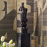 Обои ручная роспись в стиле Арт-деко Symphony Original colourway on Arkose silk dupion варинант исполнения - 3 | Loft Concept в Красноярске