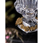 Ваза из прозрачного стекла на бронзовой подставке с ободком и ручками в виде стрекоз Eden Garden варинант исполнения - 4 | Loft Concept в Красноярске