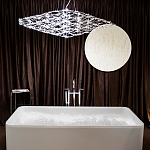 Люстра подвесная с тонкой металлической конструкцией цвета хром Quasar варинант исполнения - 7 | Loft Concept в Красноярске