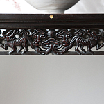 Черная резная консоль в Китайском стиле из массива Black Dragon Console варинант исполнения - 3 | Loft Concept в Красноярске