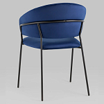 Стул в велюре синего цвета Horizon варинант исполнения - 5 | Loft Concept в Красноярске