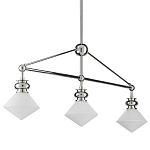 Люстра линейная с ромбовидными плафонами Pointed Diamond Shade варинант исполнения - 5 | Loft Concept в Красноярске