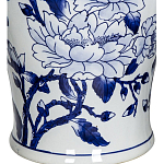 Ваза с крышкой и синим цветочным узором Blue & White Ornament  варинант исполнения - 3 | Loft Concept в Красноярске