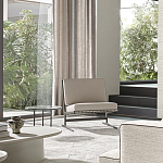 Дизайнерское кресло без подлокотников кожаное на металлическом каркасе PAULA Armchair варинант исполнения - 5 | Loft Concept в Красноярске