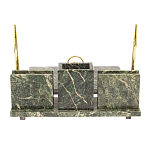 Настольный письменный набор из змеевика с гербом России Successful Leader варинант исполнения - 2 | Loft Concept в Красноярске