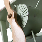 Полка книжная зеленая в виде аэроплана в стиле лофт FLY варинант исполнения - 2 | Loft Concept в Красноярске