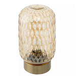 Настольный светильник с плафоном из затемненного стекла с рельефным узором Glass lampshade with Relief Pattern варинант исполнения - 1 | Loft Concept в Красноярске