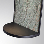 Настенный светильник зеленого цвета с черной рамкой овальной формы с полкой Herbarium  варинант исполнения - 5 | Loft Concept в Красноярске