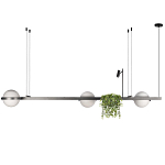 Подвесной линейный светильник Barbell варинант исполнения - 2 | Loft Concept в Красноярске