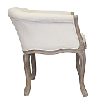 Кресло низкое в стиле прованс Бежевый Лен Louis French Armchair  варинант исполнения - 1 | Loft Concept в Красноярске