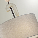 Люстра с серым тканевым плафоном Flourish варинант исполнения - 4 | Loft Concept в Красноярске