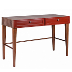 Стол письменный из массива бука с 2-мя ящиками красный Wenge Light варинант исполнения - 1 | Loft Concept в Красноярске