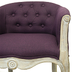 Кресло низкое в стиле прованс Louis French Armchair violet flax варинант исполнения - 3 | Loft Concept в Красноярске