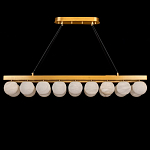 Люстра линейная прямоугольная с сферическими плафонами Phased Spheres варинант исполнения - 1 | Loft Concept в Красноярске