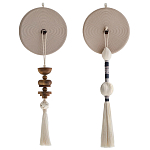 Аксессуар на стену диск из нитей Wall Decor White Thread Disc  варинант исполнения - 5 | Loft Concept в Красноярске