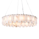 Люстра круглая декорированная натуральным камнем Stone Interior Accent варинант исполнения - 1 | Loft Concept в Красноярске