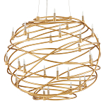 Люстра золотая в форме спирали Fancy Pattern варинант исполнения - 3 | Loft Concept в Красноярске