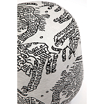 Пуф Wakonda с Круглыми ножками Черно-Белый орнамент варинант исполнения - 4 | Loft Concept в Красноярске