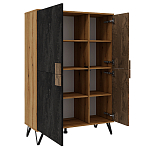 Шкаф двухдверный с 2-мя отделами с полками Stone Effect варинант исполнения - 3 | Loft Concept в Красноярске