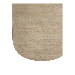 Столик кофейный кремового цвета с овальной столешницей и круглым основанием Cream Dalmen Table варинант исполнения - 4 | Loft Concept в Красноярске