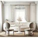 Люстра кольцевая с текстурной огранкой Reflection of Reality варинант исполнения - 5 | Loft Concept в Красноярске