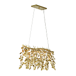 Люстра золотая с декором в виде веток эвкалипта Eucalyptus Branches варинант исполнения - 2 | Loft Concept в Красноярске