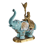 Подсвечник в виде слона из фарфора с бронзовыми элементами Elephant in the Garden of Eden варинант исполнения - 2 | Loft Concept в Красноярске