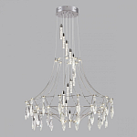 Люстра подвесная из металла с хрустальными прозрачными подвесками Quasar 81 варинант исполнения - 10 | Loft Concept в Красноярске