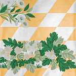 Обои ручная роспись Tiled Meadow Original colourway on Egyptian Gold gilded paper варинант исполнения - 1 | Loft Concept в Красноярске