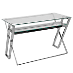 Стол письменный с прозрачной столешницей Corporate Identity варинант исполнения - 1 | Loft Concept в Красноярске