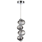Подвесной светильник с 4-мя рифлеными стеклянными шарами Marcelh Light варинант исполнения - 2 | Loft Concept в Красноярске