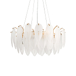 Люстра Mont Saint-Michel Золотая с Рельефным Стеклом варинант исполнения - 4 | Loft Concept в Красноярске