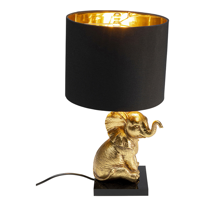 Настольная лампа Золотой Слоненок Черный Золотой в Красноярске | Loft Concept 
