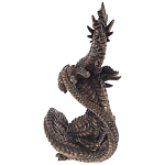 Декоративная статуэтка Дракон Dark Bronze Dragon Holding Sphere Statuette варинант исполнения - 2 | Loft Concept в Красноярске