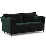 Диван с обивкой из велюра зеленый Gibbs Dark Green Sofa варинант исполнения - 2 | Loft Concept в Красноярске