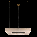 Люстра с квадратным каменным плафоном Calcite Square Light варинант исполнения - 2 | Loft Concept в Красноярске