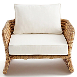 Кресло из плетеного гиацинта Gardner Wicker Armchair варинант исполнения - 2 | Loft Concept в Красноярске