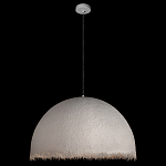 Подвесной светильник в форме купола белого цвета с ажурной бахромой Tactile Line варинант исполнения - 3 | Loft Concept в Красноярске