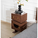 Тумбочка прикроватная с ящиком и дверцей Робот Robot Desk варинант исполнения - 4 | Loft Concept в Красноярске