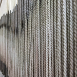 Пейзаж из нитей Макраме Wall decor Black and White Landscape варинант исполнения - 3 | Loft Concept в Красноярске