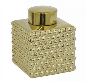 Сосуд с крышкой Chaplet Gold Small