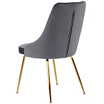 Стул в серой велюровой обивке Ward Grey Velour Chair варинант исполнения - 4 | Loft Concept в Красноярске