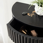 Прикроватный подвесной столик с ящиком черный Bedside Hanging Table варинант исполнения - 3 | Loft Concept в Красноярске