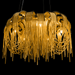 Люстра подвесная круглая с изогнутыми металлическими дугами и ниспадающими цепочками 65 см Atlantis Chain варинант исполнения - 8 | Loft Concept в Красноярске